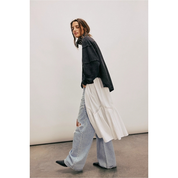 Free People Total Eclipse Long Sleeve Tee Black - Picture 4 of 10